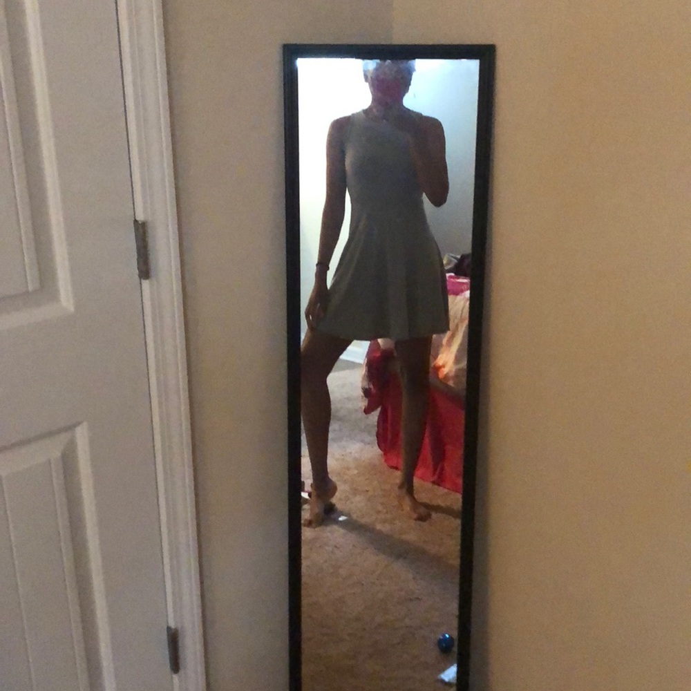 Grey skater dress